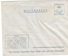 Suède - Lettre Militaire ° - GF - - Militaires