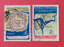 Inde Portugaise : 1955 : Yvert : 468 Et 469 - Mundifil : 453/454. Oblitérés. - Portuguese India