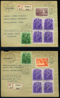 BUDAPEST 1938. Decorative Registered Covers 2 Pieces, Szent István Ünnepségek - Brieven En Documenten