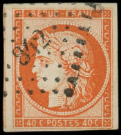 EMISSION DE 1849 - 5b   40c. Orange Foncé, Obl. PC 842, Très Bien Margé, TTB. S - 1849-1850 Ceres