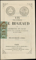 Let EMPIRE NON DENTELE - 11    1c. Olive, BANDE De 3 Obl. Càd ROUGE Des IMPRIMES Sur LE BUGEAUD, TB - 1849-1876: Période Classique