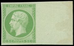 * EMPIRE NON DENTELE - 12    5c. Vert, Ch. Sur Le Bdf Et Infime Sur Le T., TB - 1853-1860 Napoleon III