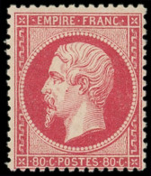 * EMPIRE DENTELE - 24   80c. Rose, Frais Et TB. S - 1862 Napoléon III