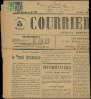 Let TYPE SAGE SUR LETTRES - N°83 Et 102 Obl. Càd St JULIEN (AIN) S. LE COURRIER De L'AIN 18/10/00, TB - 1877-1920: Semi Modern Period