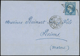Let LETTRES DE PARIS - N°22 Obl. ETOILE 9 S. LAC, Càd R. Du Faubg St Honoré 22/1/64, Ind. 10, TTB - 1849-1876: Classic Period