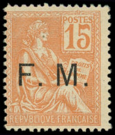 ** FRANCHISE MILITAIRE - 1    15c. Orange, TB - Military Postage Stamps