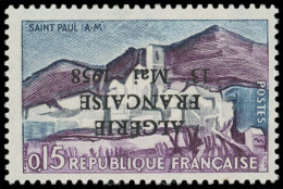 ** ALGERIE France N°1311 : St Paul, Surch. ALGERIE FRANCAISE 13 Mai 1958, Surch. RENVERSEE, TB - Autres & Non Classés