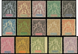 ** MADAGASCAR 28/42 : Série Groupe De 1896-99, N°34, 37 Et 39 *, TB - Other & Unclassified