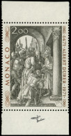 ** MONACO 876A : 2,00 Albert Dürer, NON EMIS, Avec Bords, TB - Neufs