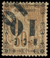 (*) NOUVELLE CALEDONIE 12e : 10c. Sur 30c. Brun, DOUBLE Surch. Dont 1 Oblique, TB. Br - Unused Stamps