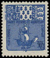 * SAINT PIERRE ET MIQUELON Taxe 68 : 30c. Bleu, DOUBLE Impression De La Valeur, R Et TB - Portomarken