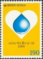 Coree Du Sud Korea 2202 Eau , Coeur - Agua