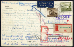 1959. Interesting Retour Airmail Postcard To Canada - Lettres & Documents