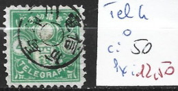 JAPON TELEGRAPHE 4 Oblitéré Côte 50 € - Telegraph Stamps