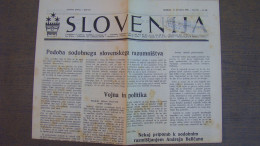 NEWSPAPER SLOVENIJA - Langues Slaves