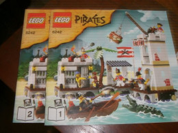 2 LIBRETTI ISTRUZIONI LEGO PIRATES 6242 - Ohne Zuordnung