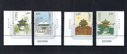 China 2022-22 Famous Pavilions MNH (imprint) - Unused Stamps