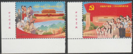 China 2022-23 20th Congress Of Communist Party MNH (imprint) Medicine Microscope Police Space Astronaut Soldier - Unused Stamps