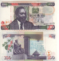 KENIA   100 Shilings   P42a  Dated 2.2.2004   President Mzee Jomo Kenyatta + Kenyatta Statue At Back   UNC - Kenia
