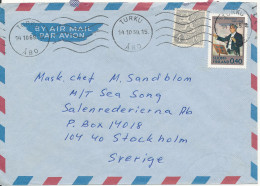 Finland Air Mail Cover Sent To Sweden Turku Abo 14-10-1969 - Covers & Documents