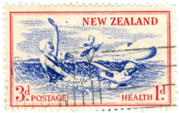 NUOVA ZELANDA, NEW ZEALAND, SPORT, 1957, FRANCOBOLLI USATI Scott:NZ B53, Yt:NZ 363, Sg:NZ 762 - Oblitérés