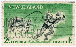 NUOVA ZELANDA, NEW ZEALAND, SPORT, 1957, FRANCOBOLLI USATI Scott:NZ B52, Yt:NZ 362, Sg:NZ 761 - Gebruikt