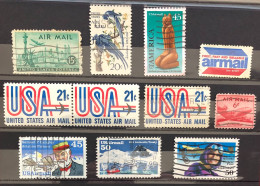 USA - Air Mail - Since 1947 (Lot 3) - 3a. 1961-… Afgestempeld