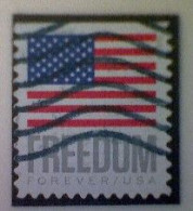 United States, Scott #5790, Used(o) Booklet, 2023, Flag Definitive: Freedom Flag, (63¢) Forever - Used Stamps