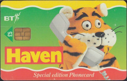 UK - British Telecom Chip PUB091  - £5 Haven Holidays - Tiger - GPT3 - BT Promotional