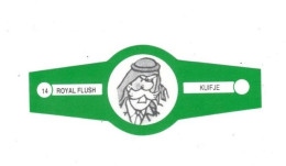 14) Bague De Cigare Série Tintin Verte Royal Flush Kuifje Colonel Faud Armée Saoudienne En Superbe.Etat - Advertentie