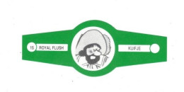 15) Bague De Cigare Série Tintin Verte Royal Flush Kuifje Chevalier François De Hadoque En Superbe.Etat - Advertisement