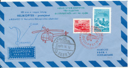 Hungary Air Mail Cover Helicopter Postflight Budapest - Eger 12-9-1971 - Lettres & Documents