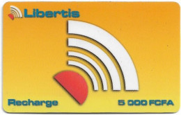 Gabon - Libertis - Logo Card, Exp.31.12.2001, GSM Refill 5.000FCFA, Used - Gabun