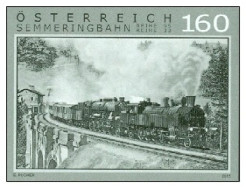 Austria 2015 - Eisenbahnen - Dampfbetrieb Auf Der Semmeringbahn Black Print Mnh** - Collections