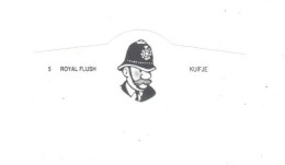 5) Bague De Cigare Série Tintin Blanche Royal Flush Kuifje Agent De Police En Superbe.Etat - Objets Publicitaires