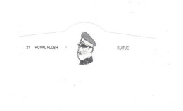 21) Bague De Cigare Série Tintin Blanche Royal Flush Kuifje Le Roi Muskar XII The King En Superbe.Etat - Objets Publicitaires