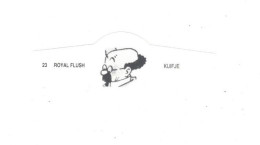 23) Bague De Cigare Série Tintin Blanche Royal Flush Kuifje Professeur Tournesol En Superbe.Etat - Objets Publicitaires