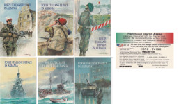 ALBANIA : SET OF 6  ITALIA PEACE FORCES IN ALBANIA   ATW EXp 4/98 - Albanie