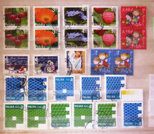 Poland 2009 - 2013 Fruits Flowers Christmas - Used Stamps