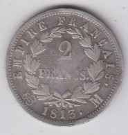 2 Francs  Napoléon I  1813 M - 2 Francs