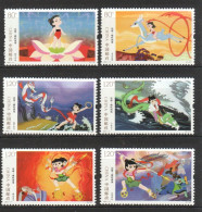 China 2021-17 Stamp  Nezha Making Trouble In The Sea Stamps  Animation - Prince Nezha's Triumph Against Dragon King - Unused Stamps