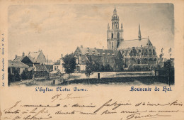 SOUVENIR DE HAL  L'EGLISE NOTRE DAME          2 SCANS - Halle