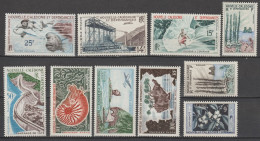 NOUVELLE CALEDONIE - ANNEE COMPLETE 1955 Avec POSTE AERIENNE - YVERT N°284/286+A66/72 ** MNH - COTE = 172 EUR - Full Years