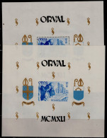 BELGIUM 1941 ORVAL MI No BLOCK 11+12 MNH VF!! - 1924-1960