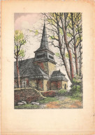 BELGIQUE - Saint Hubert - Vue Générale De L'église St Gilles D'après L'eau Forte Originale De Géo Fosty - Carte Postale - Saint-Hubert