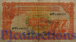 SOUTH WEST AFRICA 1 POUND 1958 PICK 11 AVF - Afrique Du Sud