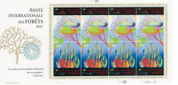 UNO-Genf ONU Genève UN Geneva 2011:  ANNÉE DES FORÊTS Zu 788-789 Bogen (4) Mi 778-779 ** MNH (Zu CHF 23.00) - Unused Stamps