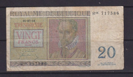 BELGIUM - 1950 20 Francs Circulated Banknote - Otros & Sin Clasificación