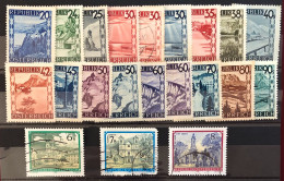 Austria - 2 Series: Landscapes 1945/47 - Monasteries And Abbeys - 1984-88 - Autres & Non Classés