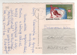 Timbre , Stamp  " Sport :  Ski Jeux Olympiques Innsbruck " Sur CP , Carte , Postcard Du 24/06/76 - Lettres & Documents